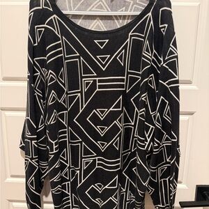 Ralph Lauren Black and White geometric patterned XL from my personal collection.